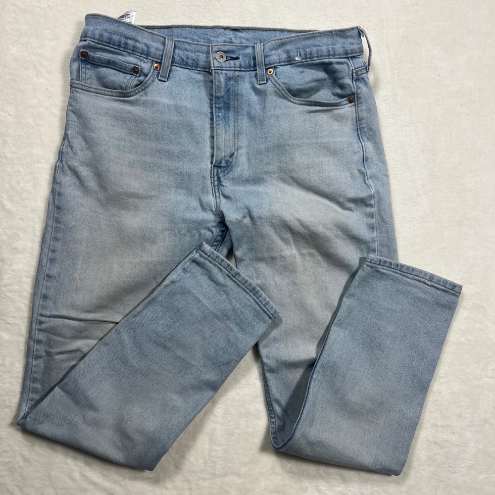 Levis 510 Skinny Fit Jeans Mens 33x30 Light Wash Blue Denim 05510-0720